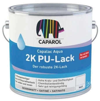Caparol Capalac Aqua 2K PU-Lack Grundmasse 2,25 Liter Weiss