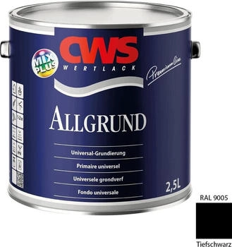 CWS WERTLACK Allgrund 2,5 Liter RAL 9005 Tiefschwarz