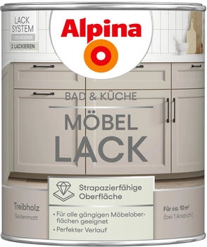Alpina M&ouml;bellack f&uuml;r K&uuml;che & Badezimmer Treibholz 750 ml