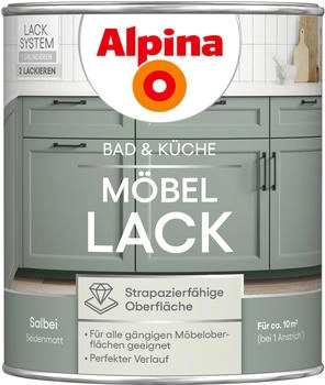 Alpina M&ouml;bellack f&uuml;r K&uuml;che & Badezimmer Salbei 750 ml