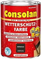 Consolan Wetterschutz-farbe 0,75 L Kaffeebraun Holzschutzfarbe
