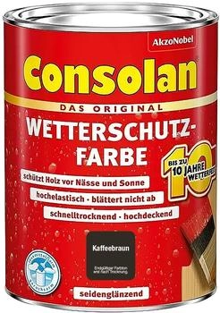 Consolan Wetterschutz-Farbe 0,75 L kaffeebraun
