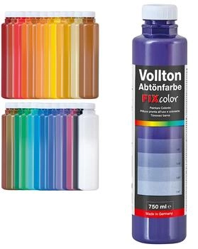 Baufan Vollton- und Abtönfarbe Farbe zum Mischen Innen und Außen Farbtöne für dekorative Anstriche + Abtönen weißer Dispersionsfarben Lila