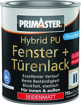 PRIMASTER Hybrid PU-Fenster + T&uuml;renlack 750 ml wei&szlig; seidenmatt