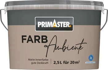 PRIMASTER Farbambiente Wandfarbe matt naturbraun 2,5 L