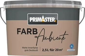 PRIMASTER Farbambiente Wandfarbe matt nougat 2,5 L