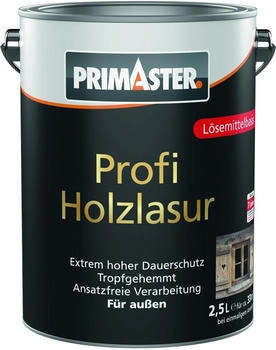PRIMASTER Profi Holzlasur 2,5 L nussbaum
