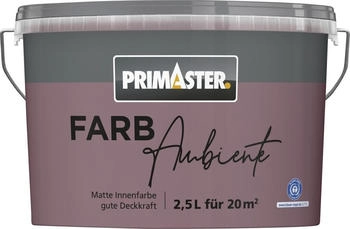 PRIMASTER Farbambiente Wandfarbe matt pflaume 2,5 L