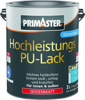 PRIMASTER Hochleistungs PU-Lack weiß seidenmatt 2 L