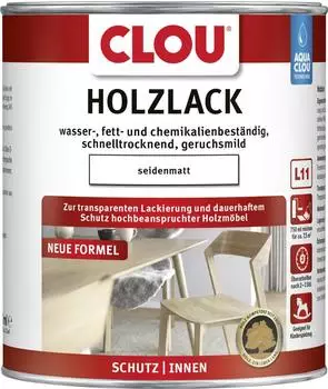 CLOU Holzlack L11 seidenmatt farblos 750 ml