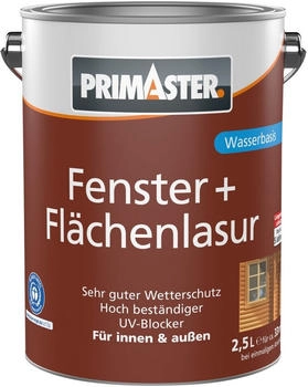 PRIMASTER Fenster + Flächenlasur 2,5 L weiß