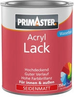 Primaster Acryl Lack goldgelb seidenmatt 750 ml Lack