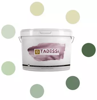 Tadessi Wandfarbe Color Vista Weiche Gr&uuml;nt&ouml;ne Dispersion 5L, Olivgr&uuml;n