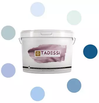 Tadessi Wandfarbe Color Vista Helle Blautöne Dispersion 2.5L, Aura Indigo