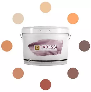 Tadessi Wandfarbe Color Vista Warme Orangetöne Dispersion 2.5L, Terrakotta Hell