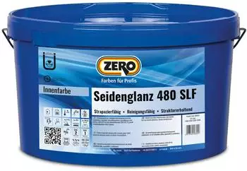 Zero Zero Seidenglanz 480 SLF Wandfarbe 5 Liter Weiss
