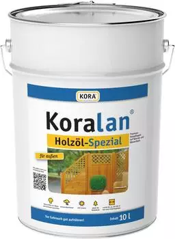 Kora Holzöl lan Holzöl-Spezial 10 Ltr SILBERGRAU