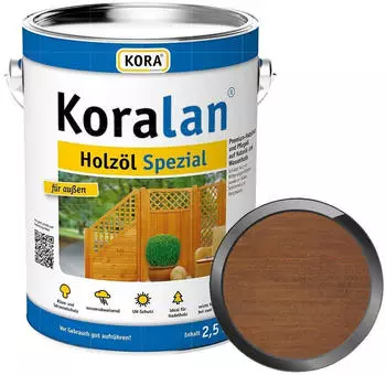 Kora Holzöl lan Holzöl-Spezial 2.5 Ltr TABAKBRAUN