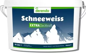 derendo Schneeweiss Extra Wandfarbe weiß matt 10l