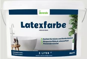 derendo Latexfarbe grau 5l