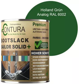 Contura Bootslack Seidenmatt 1l Holland Grün