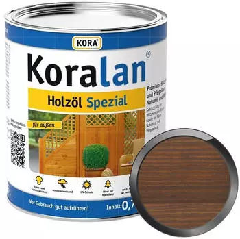Kora Holzöl lan Holzöl-Spezial 0.75 Ltr NUSSBAUM