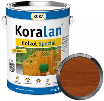 Kora Holzöl lan Holzöl-Spezial 2.5 Ltr TEAK