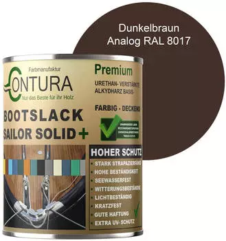 Contura Bootslack Seidenmatt 1l Dunkelbraun