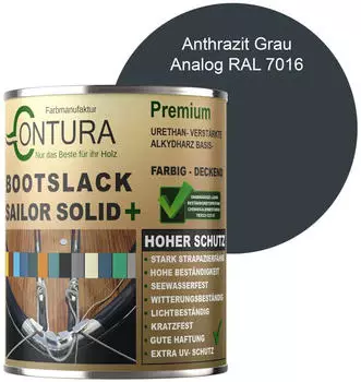 Contura Bootslack Seidenmatt 1l Anthrazitgrau