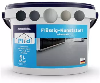 Plid Flüssigkunststoff seidenmatt Lichtgrau 5l