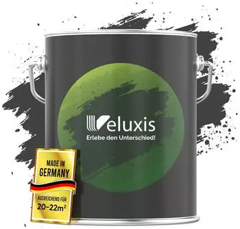 Veluxis Edle Wandfarbe Deep Black 2,5l