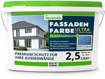 derendo Fassadenfarbe Ultra weiß 2,5l
