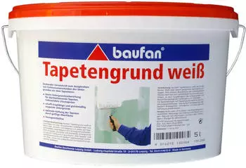 Baufan Tapetengrund wei&szlig; 5L (102084)