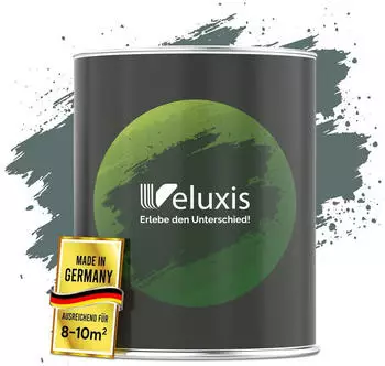 Veluxis Wandfarbe Edle Wandfarbe für den Innenraum Deckkraft-Klasse 1 Streifenfrei & tropfarm Soft Green
