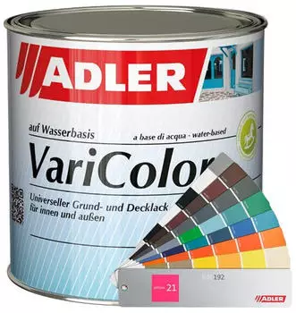 Adler VariColor Lack Grund- & Deckbasis, matt, farblos, 750ml (VariColor)