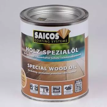 Saicos Holz-Spezialöl Terrassenöl Teak 750ml (0118)