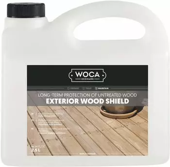 WOCA Exterior Wood Shield Holzimpr&auml;gnierung transparent 2,5L
