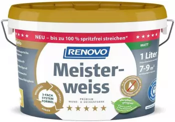 Renovo Innenfarbe Meisterweiss matt