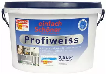 einfach Sch&ouml;ner Profiweiss matt 2,5l