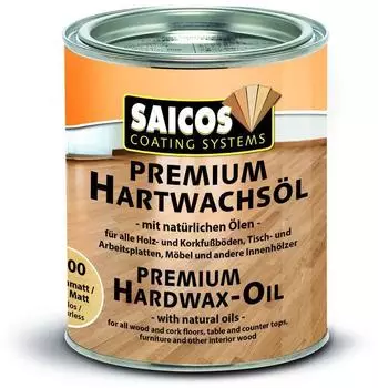 Saicos Premium Hartwachs&ouml;l Ultramatt Plus farblos 0,75l