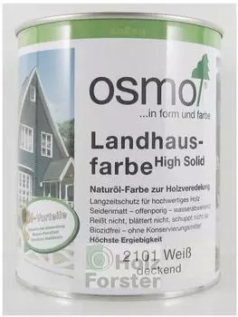 Osmo Landhausfarbe 0,75 l weiß