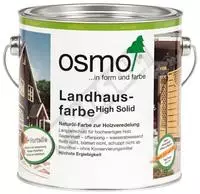 Osmo Holzfarbe Landhausfarbe, 2,5l, au&szlig;en, wetterfest, 2607 dunkelbraun, Grundpreis: