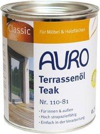 Auro Farben Terrassenöl Teak 0,75 Liter (Nr. 110-81)