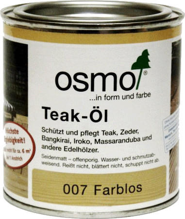 Osmo Teak-Öl farblos klar 0,375 Liter (007)