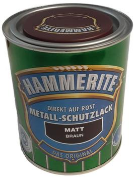 Hammerite Metall-Schutzlack matt 750 ml braun