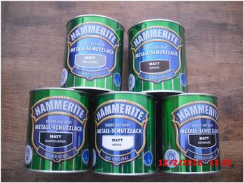 Hammerite Metall-Schutzlack matt 750 ml schwarz