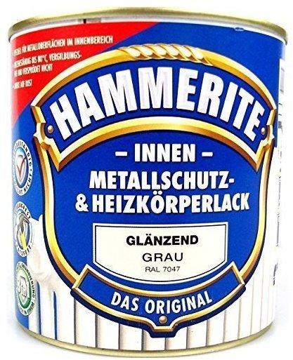 Hammerite Metallschutz- und Heizkörperlack glänzend grau 500ml