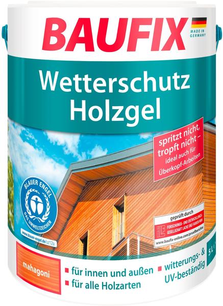 Baufix GmbH Wetterschutz-Holzgel 5 l mahagoni