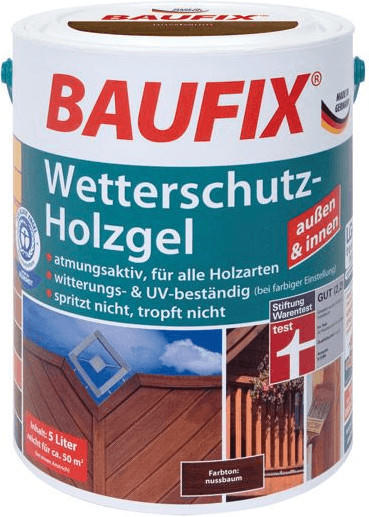 Baufix GmbH Baufix Wetterschutz-Holzgel 5 l teak