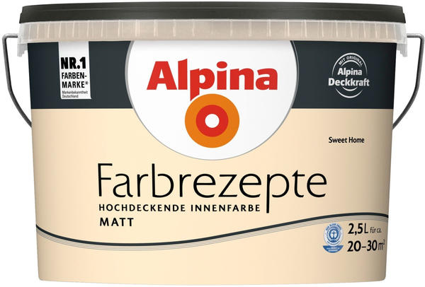 Alpina Farben Farbrezepte 2,5 l Sweet Home